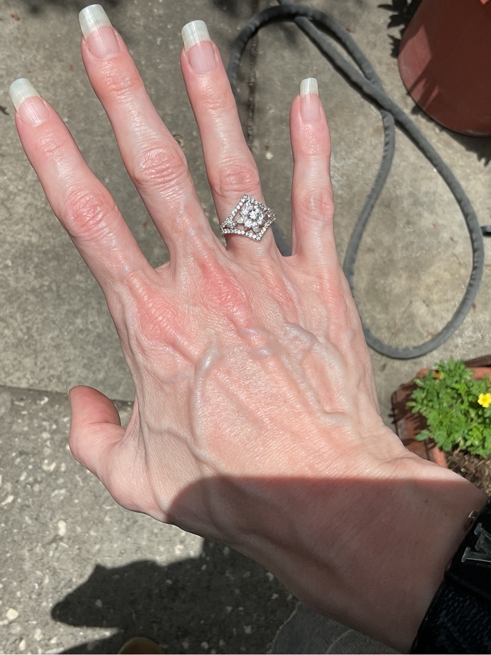 925 SS Art Deco Statement Cocktail Ring | Geometric Halo CZ | JCM | Size 6–6.5 - Picture 6 of 9
